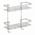 Options Double Shower Caddy – 2 Shelf – Chrome – Brass – Contemporary