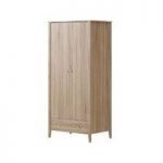MFI – Oak Wardrobe – 2 Door – Single Drawer – UV Resistant – Contemporary – Sydney