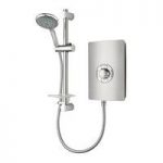 Triton – Aspirante Electric Shower – 8.5kw – Brushed Steel – Includes Slider Rail