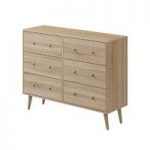 MFI – Bedroom Furniture – Chest of Drawrs – Features 6 Drawers – Oak – Helsinki