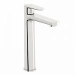 High Rise Basin Mixer Tap – Counter Top – Chrome – Contemporary – Langdale