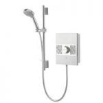 Aqualisa – Sassi Electric Shower – 9.5kw – Interchangeable Tile Inlays – Chrome