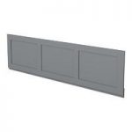 Camberley Wooden Straigth Bath Front Panel – Grey – 1700mm – Traditional – The Bath Co
