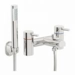 Bath Shower Mixer Tap – With Shower Head – Chrome – Contemporary – Matrix