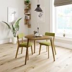 Ernest Oak Table With 2 Chairs – Ernest Green – Contemporary