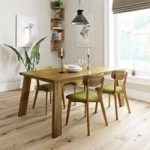 Hudson Oak Dining Table With 4 Chairs – Ernest Green – Contemporary