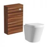 Arte Back To Wall Toilet – soft Close Seat – With Walnut Unit – Contemporary – Mode