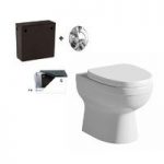 Eden Back to Wall Toilet – Concealed Cistern – Soft Close Seat – Ceramic