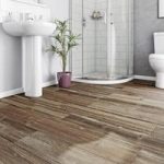 Bathroom Flooring – Waterproof Vinyl – Dark Wood Effect – Krono