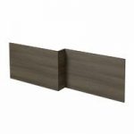 Shower Bath Wooden Front Panel – L Shaped – Walnut – 1500mm – Drift