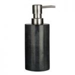 Marble Bathroom Soap Dispenser – Black – Round – Contemporary