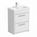 Vanity Unit – White – Floor Standing – 600mm – Includes Basin – Smart