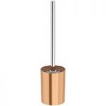 Copper Toilet Brush & Holder – Durable Plastic – Contemporary – Glaze
