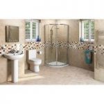Oakley Quadrant Shower Enclosure Bathroom Suite & Mira Shower Tray 800 x 800 – Contemporary
