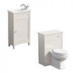 Camberley Ivory Cloakroom Furniture Suite – Traditional – Satin Finish