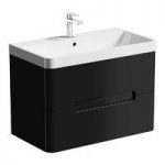Planet Vanity Drawer Unit – Black – Wall Hung – 800mm Basin – Contemporary – Mode