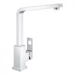 Grohe – Eurocube Kitchen Tap – With Tap Connectors – Chrome – Square – Contemporary