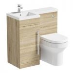 Combination Unit – Oak – Includes Oakley Back To Wall Toilet – Left Handed – Myspace