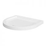 D Shaped Shower Tray – Curved Low Profile – Acrylic Capped Stone Resin