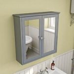 Camberley Mirror Cabinet – Wall Hung – Grey – 2 Door – Traditional – The Bath Co