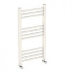 Eden Heated Towel Rail – 700 x 400mm – White – Steel – Contemporary