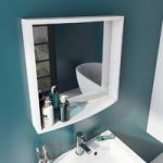 Curvaceous Bathroom Mirror – 550 x 550mm – Snow – Contemporary – Mode