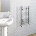 Heated Towel Rail – Chrome – Contemporary – Straight – 700 x 400mm