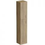 Bathroom Cabinet – Oak – Wall Mounted – Tall – 330mm – Sienna