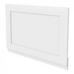 Camberley Straight Bath End Panel – 700mm – White – Traditional – The Bath Co