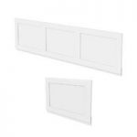 Camberley Wooden Bath Panel Pack – White – Traditional – The Bath Co