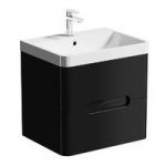Planet Vanity Drawer Unit – Black – Wall Hung – 600mm Basin – Contemporary – Mode