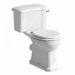 Camberley Close Coupled Toilet – White Soft Close Seat – Traditional – The Bath Co