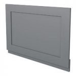 Camberley Straight Bath End Panel – 700mm – Grey – Traditional – The Bath Co