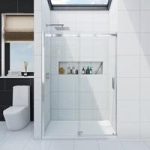 Infiniti Frameless 1200mm Sliding Shower Door – Adjustable – 8mm Glass