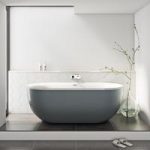 Mode Ellis Coloured Freestanding Bath – Storm Grey – 1700 x 780 – Acrylic