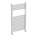 Eden Round Heated Towel Rail – 800 x 490 – Chrome – Steel – Contemporary