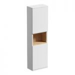 Floor Standing Cabinet – White & Oak- Contemporary – Tate – Mode