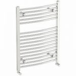 Heated Towel Rail – Chrome – Contemporary – Curved – 750 x 600mm