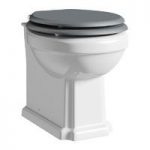 The Bath Co. Dulwich Back To Wall Toilet – Traditional – Grey Soft Close Seat