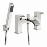 Bath Shower Mixer Tap – Slim Spout – Chrome – Curved Contemporary – Century