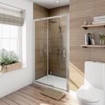 Framed 1400mm Sliding Shower Door – Adjustable Profiles – 6mm Glass