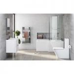 Arte Shower Bath Suite – Right Hand – 1700 x 850mm – 800mm Unit – White – Mode
