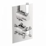 Traditional Twin Shower Valve – Thermostatic – Chrome – The Bath Co