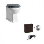 The Bath Co. Dulwich Back To Wall Toilet – Grey Seat – Concealed Cistern