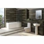 Bathroom Suite – With P Shaped Shower Bath – 1675 x 850mm – Right Handed – Arte