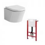 Arte Wall Hung Toilet – Soft Close Seat – Includes Wall Hanging Frame – Contemporary – Mode