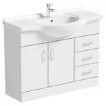 Vanity Unit – White – Floor Standing – Includes Basin – 1050mm – Sienna