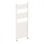 Eden Heated Towel Rail – Round – 1200 x 490 – White – Steel – Contemporary