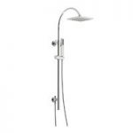 Aria Shower Riser Kit – Square Shower Head – Chrome – Contemporary – Mode