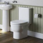 Close Coupled Toilet – Soft Close Seat – White – Ceramic – Contemporary – Deco